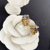Golden Skull Earrings For King & Queen Parties