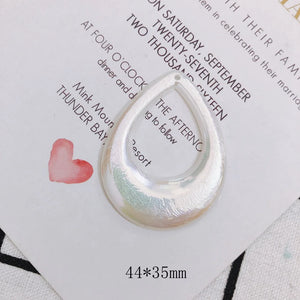 Geometric Drop Earrings Pendant 40pcs Acrylic Pearl Charms DIY