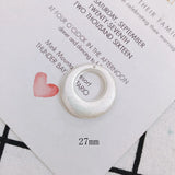 Geometric Drop Earrings Pendant 40pcs Acrylic Pearl Charms DIY