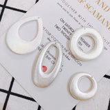 Geometric Drop Earrings Pendant 40pcs Acrylic Pearl Charms DIY