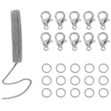 DIY Necklace Chain Sweater Making Tools Lobster Clasp