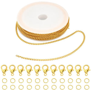 DIY Necklace Chain Sweater Making Tools Lobster Clasp