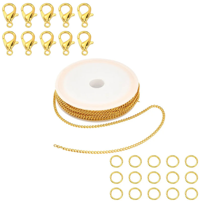 DIY Necklace Chain Sweater Making Tools Lobster Clasp