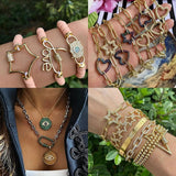 Chain Lock Hook Spiral Clasps DIY Necklace Bracelets