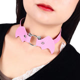 Punk Gothic Harness Leather Necklace Choker for Women