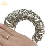 Metal Ring Measuring Tool Finger Ring Sizer 1-33 Measure Tool