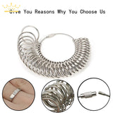 Metal Ring Measuring Tool Finger Ring Sizer 1-33 Measure Tool