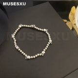 Skull & Ball Beaded Retractable Bracelet for Party