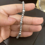 Skull & Ball Beaded Retractable Bracelet for Party