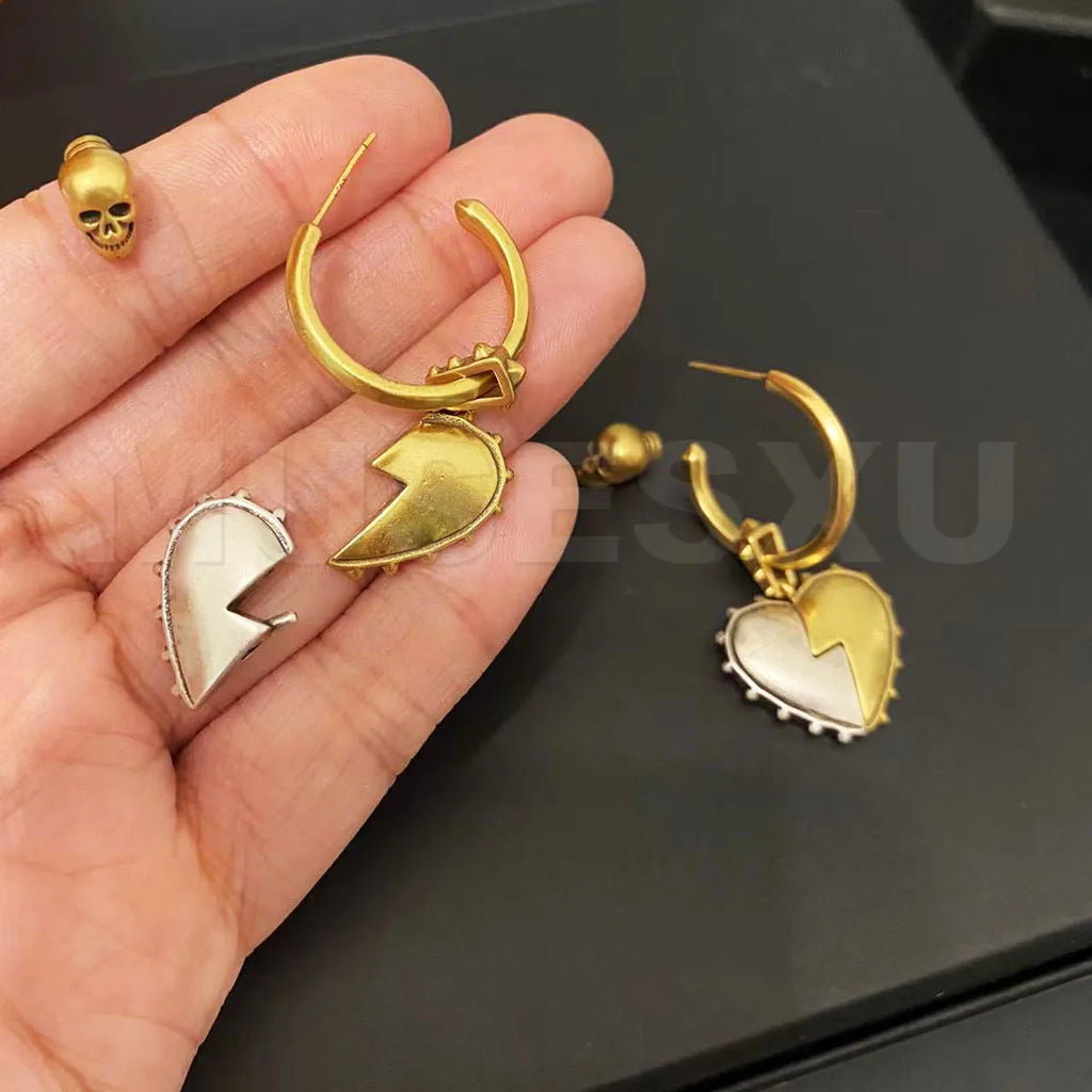 Detachable Magnet Love Pendant Earrings for Lovers