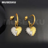 Detachable Magnet Love Pendant Earrings for Lovers