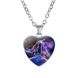 Women's Constellation Heart Pendant Necklace