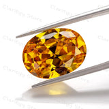 Yellow Zircon Oval Shape Beads 5ct 6.0ct 11ct Loose Gemstone