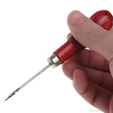 Jewelry Awl Repair Tools Stainless Steel Wood Handle Bead Punches Sewing Pliers