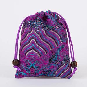 Silk Jewelry Bag 10x14cm Drawstring Pouch - 10Pcs/lot