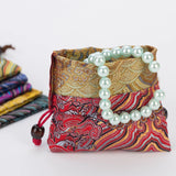 Silk Jewelry Bag 10x14cm Drawstring Pouch - 10Pcs/lot