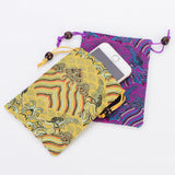 Silk Jewelry Bag 10x14cm Drawstring Pouch - 10Pcs/lot