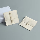 Ivory Microfiber Jewelry Suede Envelope Bag with Rope - Wedding Gift