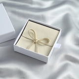 Ivory Microfiber Jewelry Suede Envelope Bag with Rope - Wedding Gift
