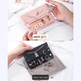 Leather Jewelry Bag Portable Jewelry Storage Envelope Bag