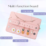 Leather Jewelry Bag Portable Jewelry Storage Envelope Bag