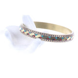 Silver Rose Rhinestone Bracelet Cuff Jewelry