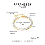 Double Layer Twin Titanium Steel Bracelet