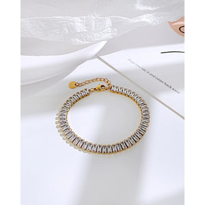 Double Layer Twin Titanium Steel Bracelet