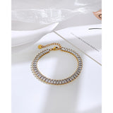 Double Layer Twin Titanium Steel Bracelet