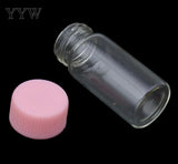 Glass Beads Container Pink 20PCs