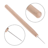 Jewelry Beads Enlarger Tool Wood Handle Holes Making DIY Reamer Tackle