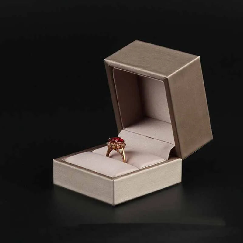 Blue Flannelette Jewelry Box 6x6.5x5cm