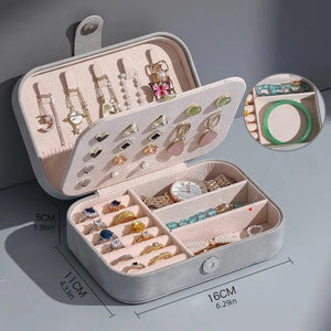 Jewelry Box Ring Bracelet Necklace Ear Studs Storage