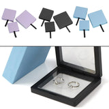 Small Vintage Jewelry Box Cardboard Paper Display Case