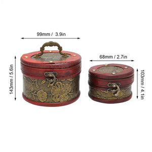 Chinese Retro Wooden Jewelry Box Organizer