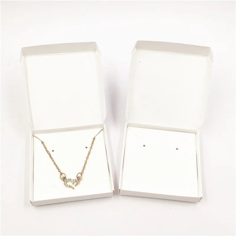 Craft Paper Jewelry Box Set for Women's Display 24 Sets