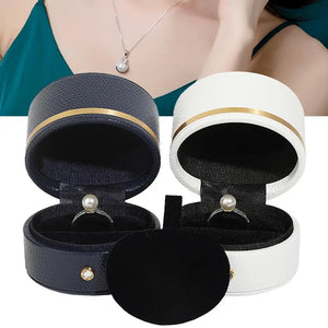 Jewelry Box Cylinder Multifunctional Lightweight Waterproof Ring Necklace Holder