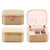 Jewelry Box Display Rack Storage Box Necklace PU Storage Box Travel Portable