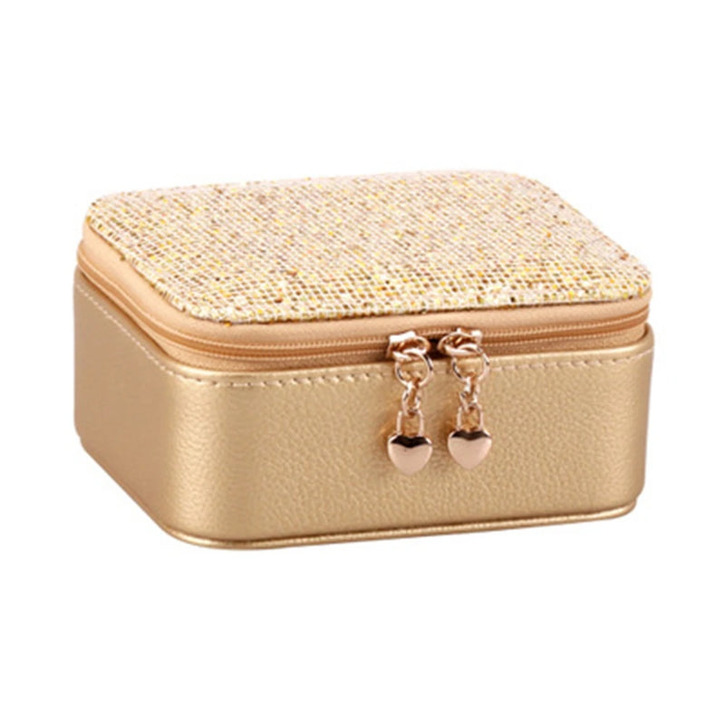 Jewelry Box Display Rack Storage Box Necklace PU Storage Box Travel Portable
