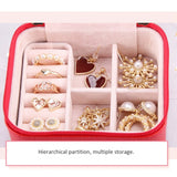 Jewelry Box Display Rack Storage Box Necklace PU Storage Box Travel Portable