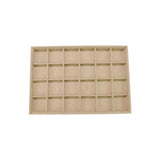 Jewelry Box Display Tray Earrings Holder Flax Retro Fine Workmanship Organizer