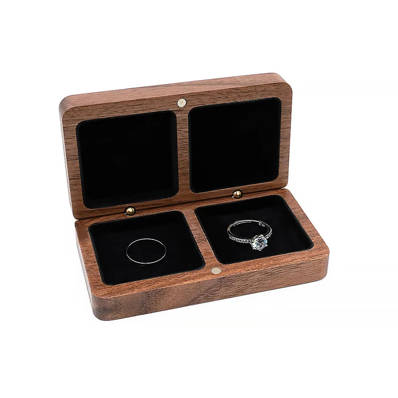 Jewelry Box Earring Storage Double Seat Ring Display Stand