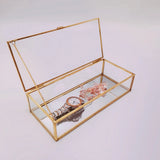 Antique Jewelry Box Glass Storage Holder