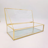 Glass Jewelry Box Organizer Necklace Earrings Display