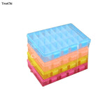 Earrings Organizer 24 Grids Clear Case Box Jewelry Storage