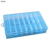 Earrings Organizer 24 Grids Clear Case Box Jewelry Storage