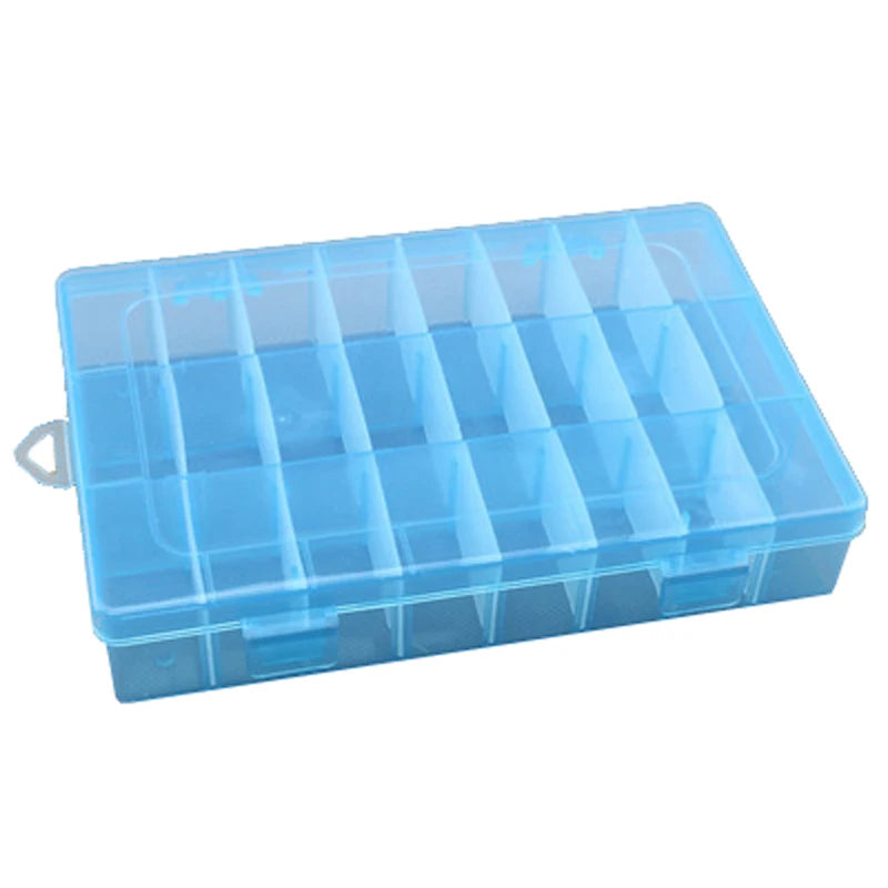 Earrings Organizer 24 Grids Clear Case Box Jewelry Storage
