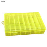 Earrings Organizer 24 Grids Clear Case Box Jewelry Storage