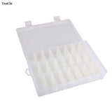 Earrings Organizer 24 Grids Clear Case Box Jewelry Storage