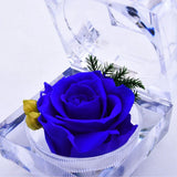 Eternal Real Flower Preserved Rose Anniversary Crystal Box